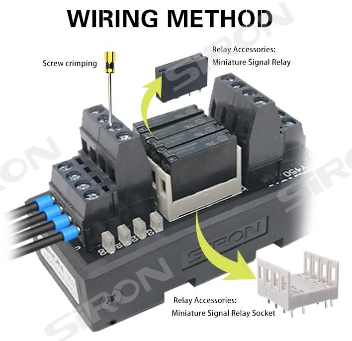 Siron Y920-24 Environmental Friendly Relay 5A Miniature 24V Signal Control Relay/ Socket