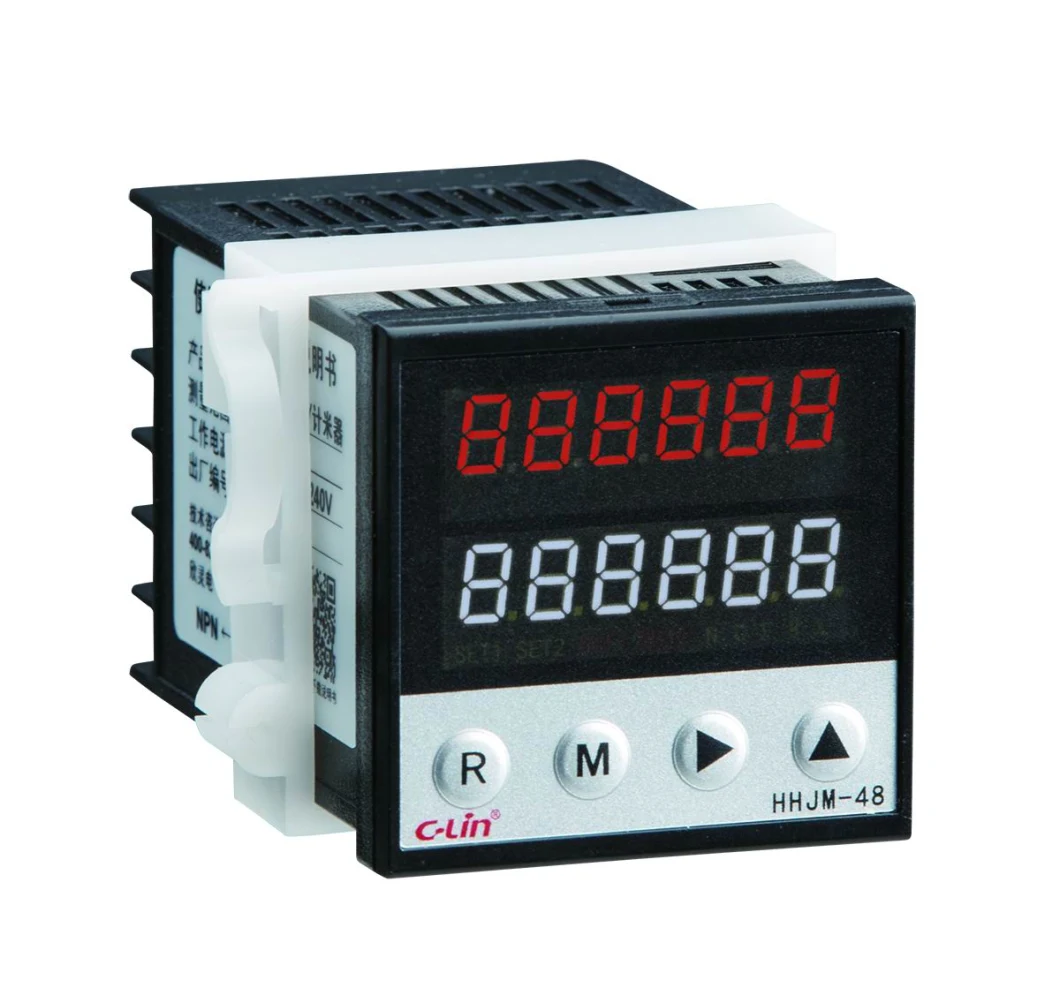 Hhjm-72 Counter/Meter Counter Relay Panled Mounted 72X72mm DC24V 1-999999 Counting Range