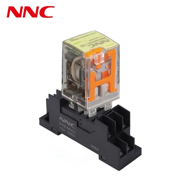 Power Relays NNC68AZL-2Z(LY2) Relay Base PTF08A3 with TEST Button