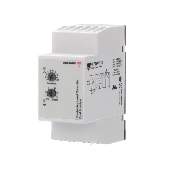 Brand-New Carlo-Gavazzi Clp2ea1c115-Controller Level-Dpdt Relay-Reacts to Conductive-Sensors 115VAC 11-Pin Base-Sckt Good-Price
