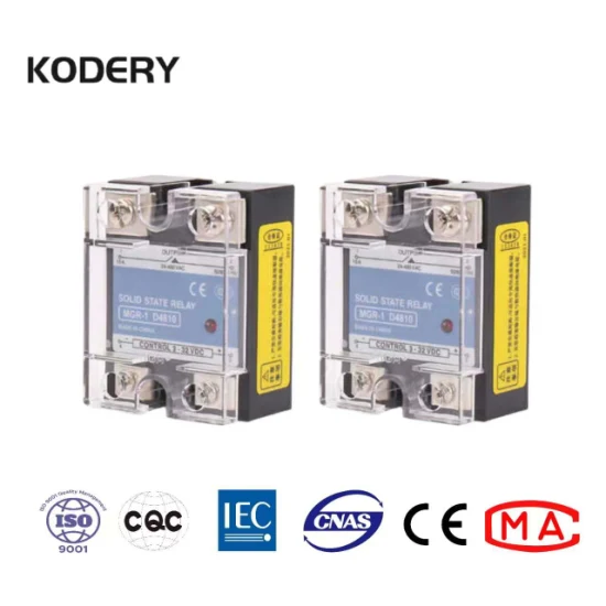 Kodery SSR-1 DC 10A-100A 3 32VDC Solid State Relay with LED