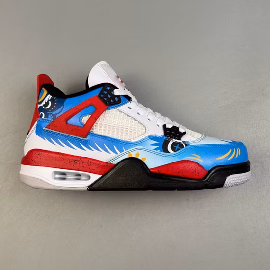 Air Jordans 4 Red and Blue Ducks Series Branded Shoe Replica Wholesale Basketball Shoes